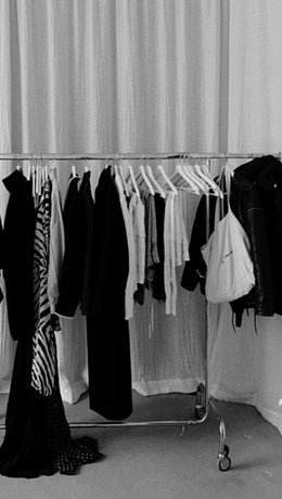 Finished clothing rack